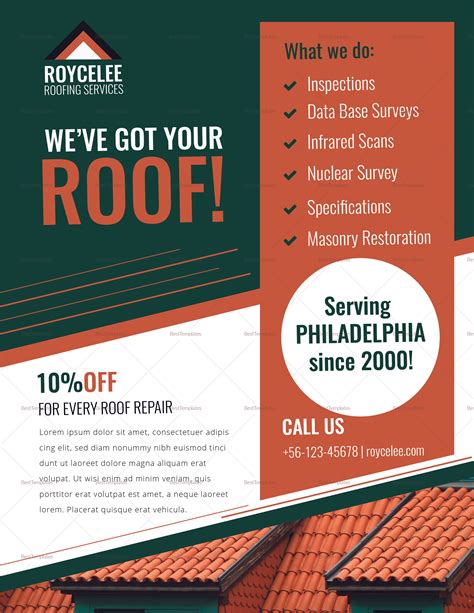roofing flyer templates